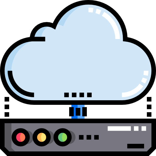 icono informática y almacenamiento iot